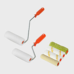 Валик велюр 60мм + запаска,  ручкой 60мм