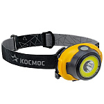 Фонарь налобный Космос 3Вт COB LED 3 режима работы (3хААА)