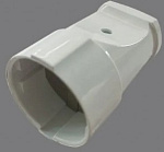 Гнездо штепсельное б/з белое 10А 250ВTANGO