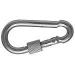 Карабин с фиксатором 6 цинк