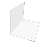 Угол внутренний 50х50х2000 сигнально-белый RAL9003