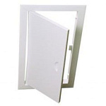 Люк металлический с широким бортом 300х400мм 