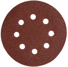 Круг шлифовальный P.I.T. 125 мм, P600, 8 отверстий, на липучке, 10 шт в уп (APLS06-0600E)