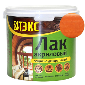 Лак защитно декоративный акриловый орегон ВИТtex/ВИТЭКС 3,3 кг.