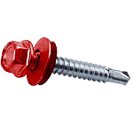 Шуруп кровельный 5,5х25мм оцинк. винно-красный (3005) 250 шт