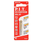 Сверло-зенковка из быстрорежущей стали P.I.T. 6,3x45мм хвостовик 5мм (AMED10-0063)