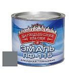 Эмаль серая ПФ 115  0,4 кг.