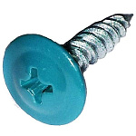 Саморез 4,2х25мм с пресс-шайбой, наконечник острый (70 шт) бирюзовый RAL5021