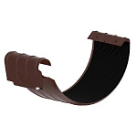 Соединитель желоба оцинк. корич.