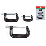 Набор струбцин G-образных 25мм, 50мм, 75мм  ВОЛАТ