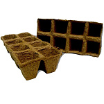 Горшок торфяной 70*70 квадрат (блок 4х2=8)