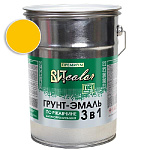Грунт-эмаль по ржавчине 3 в 1 желтая ВИТ color/ВИТ колор  5 кг.