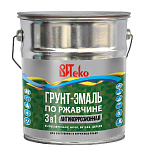 Грунт-эмаль по ржавчине 3 в 1 белая ВИТЕКО  5 кг.