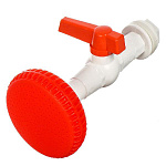 Кран с насадкой для душа (ручка)  пластмас.