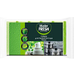 Губки для мытья посуды Master FRESH MAXI 5шт
