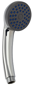 Лейка душевая "blue" пластиковая, хромированная, с синими форсунками