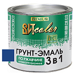 Грунт-эмаль по ржавчине 3 в 1 синяя  ВИТ color  1,8 кг.
