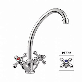 Смеситель д/кухни L4027, хром