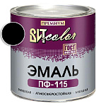 Эмаль черная ПФ 115 ГОСТ ВИТ color/ВИТ колор  2.6 кг.
