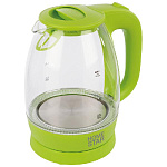 Чайник эл. Homestar HS-1012 (1,7л) стекло, пластик, зеленый