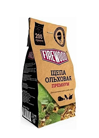 Щепа для коптильни Ольха 0,2кг Firewood 110501