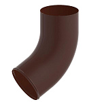 Колено сливное оцинк. @100 (RAL 8017) корич.