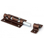 Засов накладной Основной с круглым ригелем (медь.)