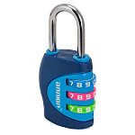 замок Навесной багажный АЛЛЮР ВС1К-27/4(F5) синий, кодовый d4мм