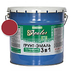Грунт-эмаль по ржавчине 3 в 1 вишня ВИТ color/ВИТ колор 10 кг.