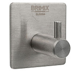 Крючок одинарный высокопрочный, самоклейка без сверления, нерж. сталь