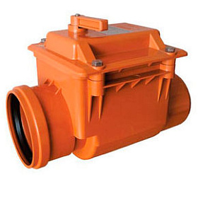 Клапан канализ. обратный наружный 110мм 