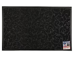 Коврик грязезащитн влаговпитыв, 60х90 см, прямоуг, полиэстер, ПВХ, толщина 6 мм, чер, Sindbad, ТТ356