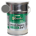 Грунт-эмаль по ржавчине 3 в 1 темно-серая  ВИТ color/ВИТ колор  5 кг.