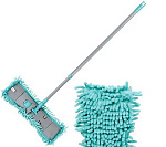 Швабра МОП плоская, 130х39х9 см, в ассортименте, телескопическая ручка, York, Сальса, 081300								