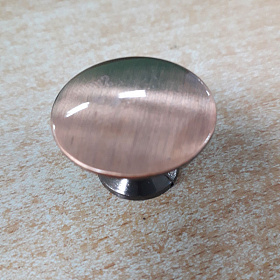Ручка-кнопка мебельная KL-49 AC (медь)