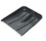 Лопата снеговая 470х470 перфорированная с оц планкой 