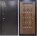 Дверь метал. 860х2050х90мм. левая TRUST ECO MP Шоколад букле/МДФ Карамель