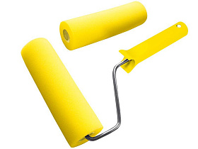 Валик поролон 150х10мм  + шубка желт."USPEХ"