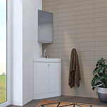 Шкаф навесной Кварц-35 угловой без подсветки