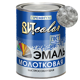 Эмаль с молотковым эффектом  "Серебристая" 0,8 кг.