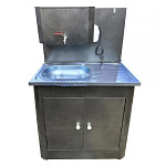 Рукомойник Дуэт 500х800мм (с ЭВН-20л + мойка нерж.) 2-х дверный антич. серебро