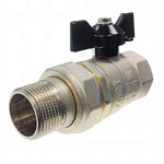 Кран шаровый с америк. вн-нар 1" баб. LD Pride