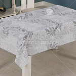 Клеенка столовая 1,39х20м Сильвано PW195-R525-1 ПВХ на ткан. основе, белая