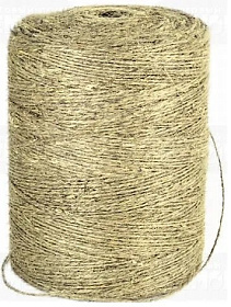Шпагат пеньковый 590м (+/- 10%) 1700 текс (1бобина=1кг)