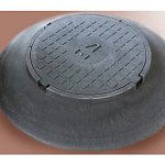 Люк-конус полимерный, серый (прочн. 5т)