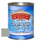 Эмаль светло-серая ПФ 115   0,8 кг.