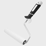 Валик для прикатки обоев пенополиуретановый 150мм, ручка 2К 8мм, белый