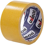 Скотч 50мм х 10м двустор.ткань Unibob белый   