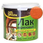 Лак защитно декоративный акриловый лиственница ВИТtex/ВИТЭКС 3,3 кг.