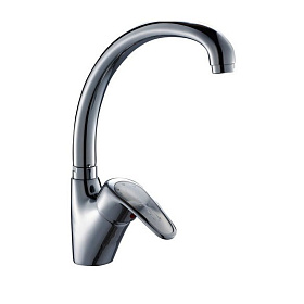 Смеситель кухонный Russia-Moscow шаровый 40мм боковой с сатеновой ручкой